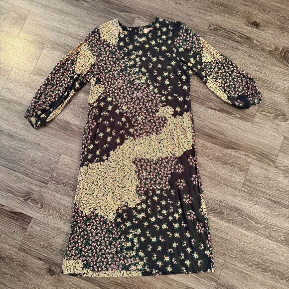 Kachel Anthropologie Joanna Floral Midi Dress - Picture 5 of 10